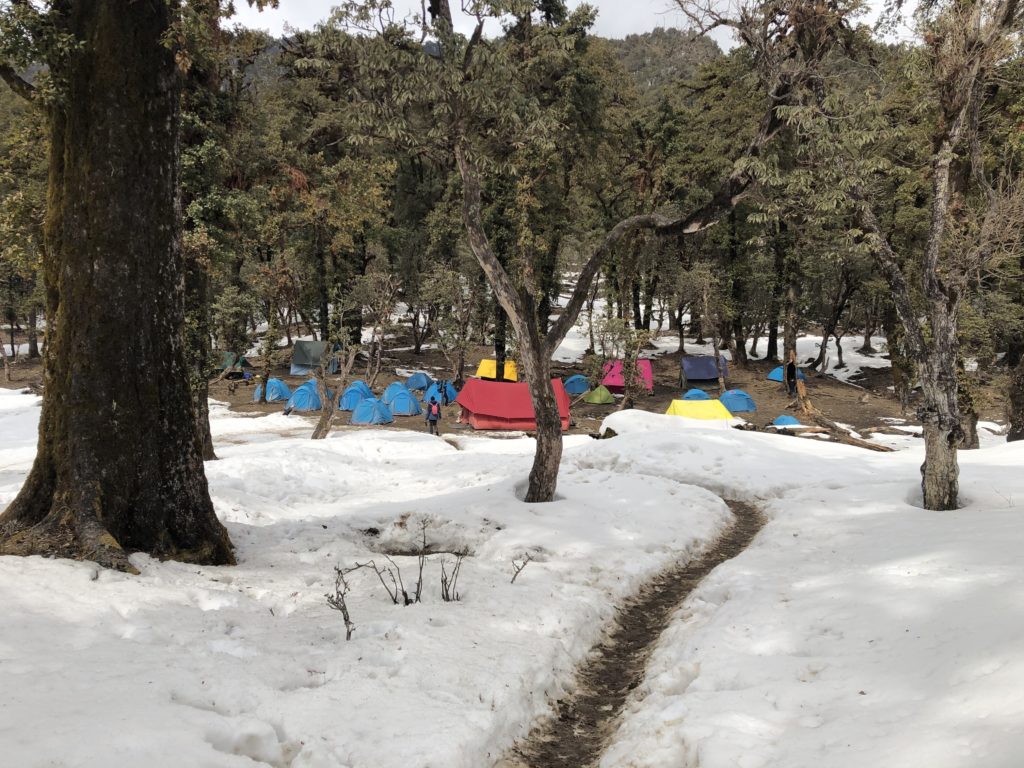 Daldum camp site enroute Brahmatal trek